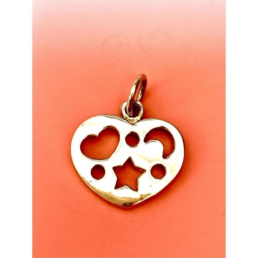 .925 Heart Astrology Sterling Silver Jewelry Charm #valentine